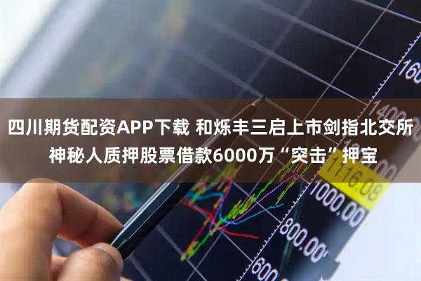 四川期货配资APP下载 和烁丰三启上市剑指北交所 神秘人质押股票借款6000万“突击”押宝